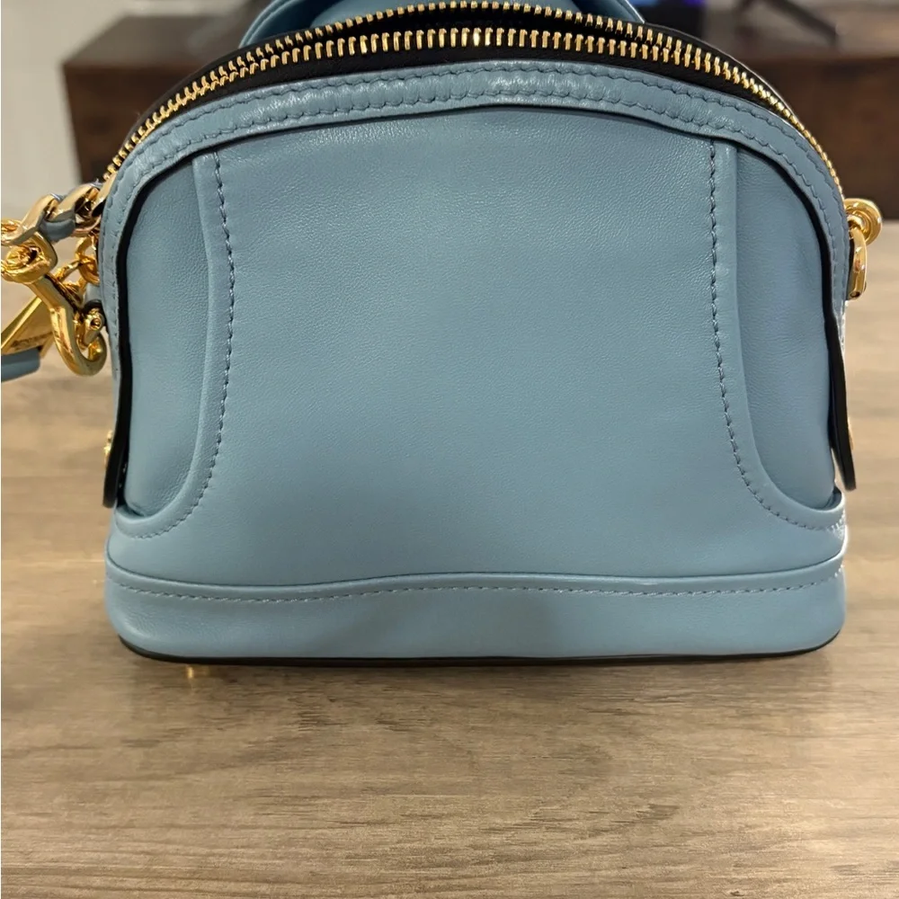 Moschino Blue Mini Biker Jacket Bag - Picture 3 of 11